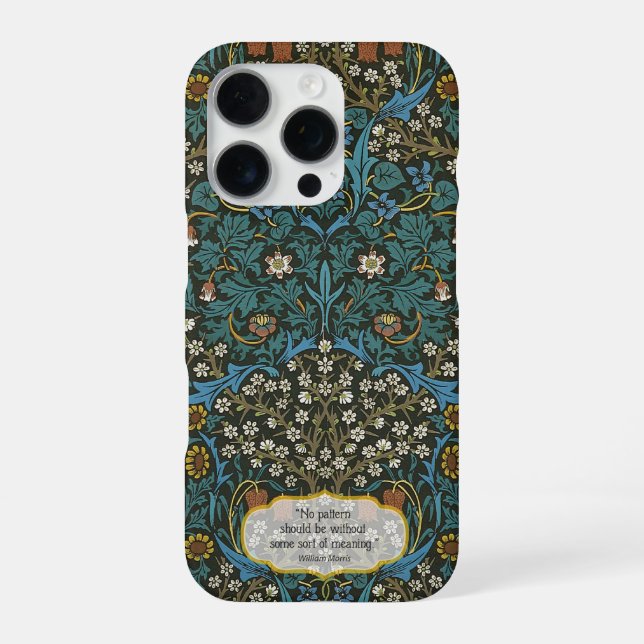 Coque iPhone Feuille de papier peint - William Morris (Verso)