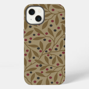 Etui iPhone 13 Feuille d'olive Baie Terreuse Branche de saule