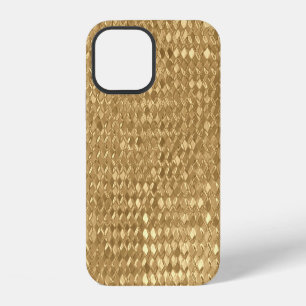 Coque iPhone 12 Feuille d'or, parties scintillant texture transpar