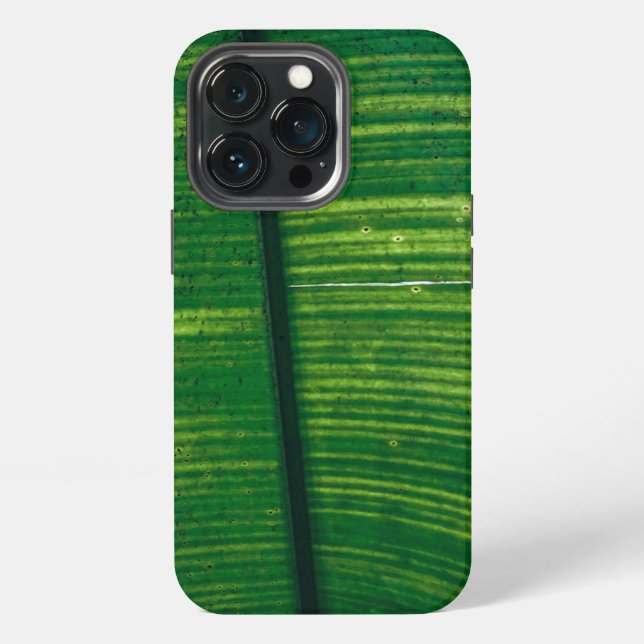 Coque iPhone Feuille verte avec détails du Costa Rica (Dos)