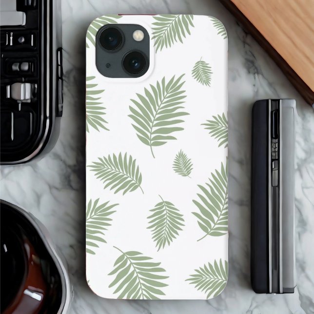 Coque iphone Feuille Verte - Frais, Naturel, Éléga (Créateur téléchargé)