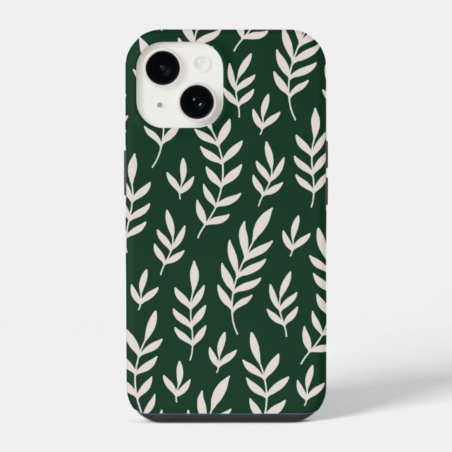 Coque iPhone Feuilles (Verso)