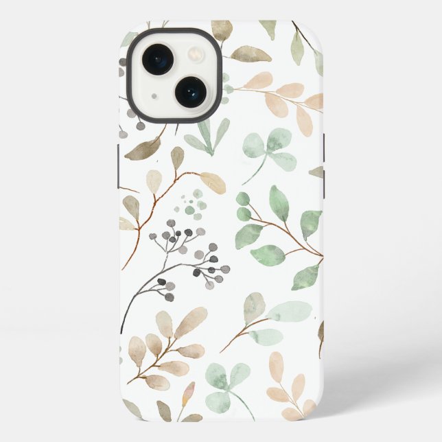 Coque iPhone Feuilles (Verso)