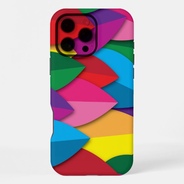 Coque iPhone Feuilles Colorées (Verso)