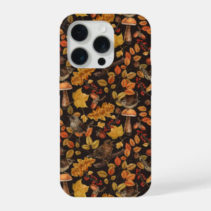 Coque iPhone 15 Pro Feuilles d'automne, baies, champignons et fleurs
