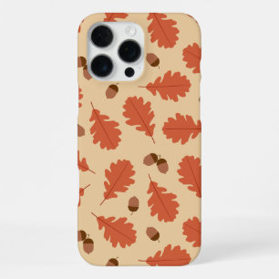 Coque iPhone 16 Pro Max Feuilles d'automne et Acorns Thanksgiving
