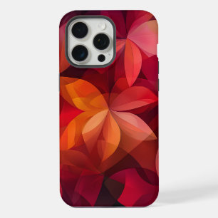 Coque iPhone 15 Pro Max 🍁 Feuilles d'automne vibrantes en rouge et orange
