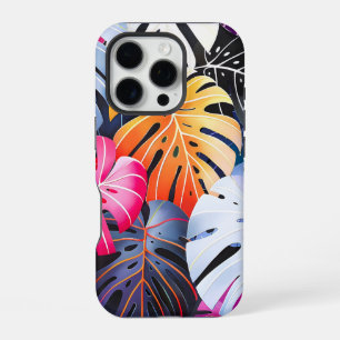 Coque iPhone 16 Pro Feuilles de la Monstera d'été tropicale