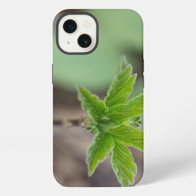 Coque iPhone Feuilles de printemps (Verso)