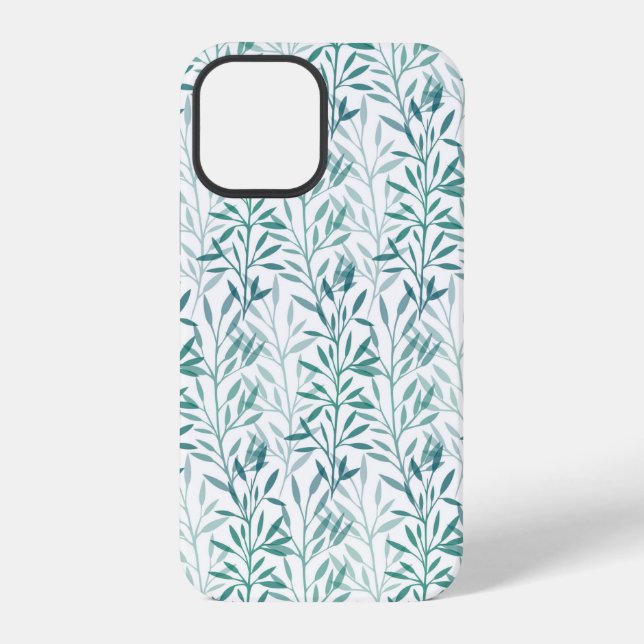Coque iPhone Feuilles et branches transparentes (Verso)