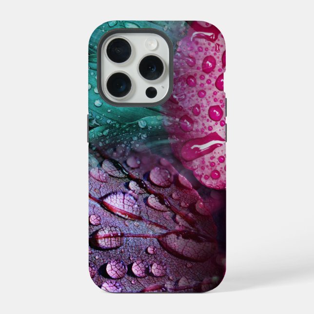 Coque iPhone Feuilles fantaisistes (Verso)