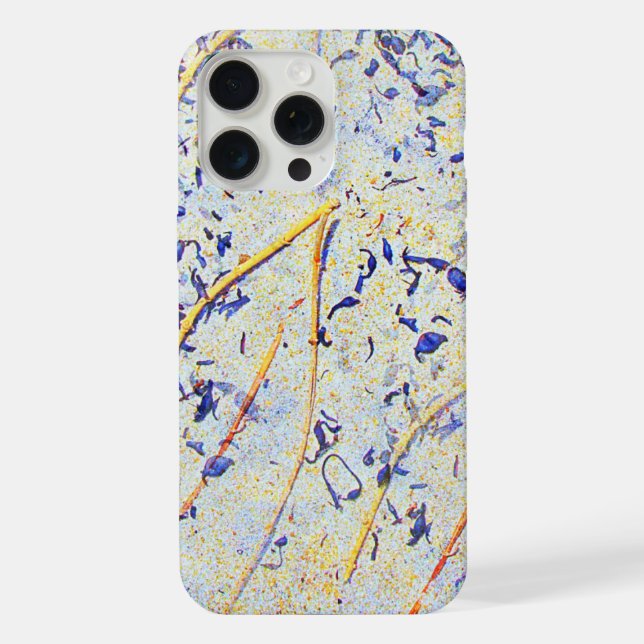 Coque iPhone Feuilles Sablonneuses (Verso)