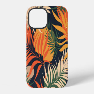 Coque iPhone 12 Feuilles Tropical Palm : Vintage sans fil