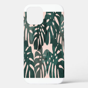Coque iPhone 12 Feuilles tropicaux : Aquarelle Abstraite