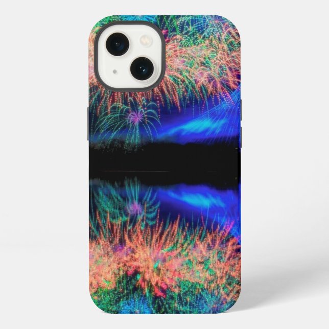 Coque iPhone Feux d'artifice (Verso)