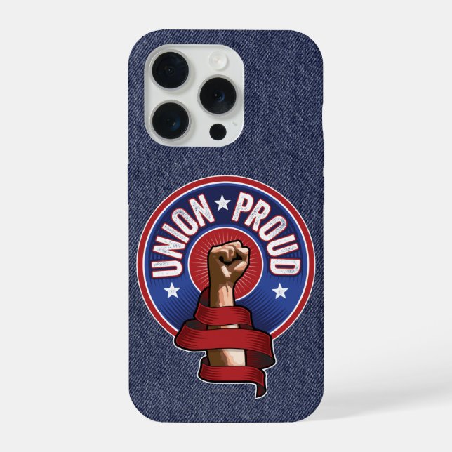 Coque iPhone Fier d'être syndiqué (Verso)