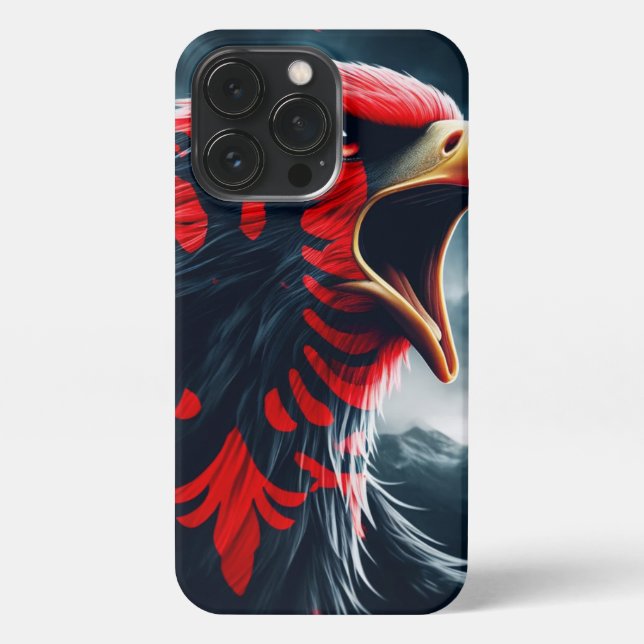 Coque iPhone Fierce Albanais Aigle iPhone 13 Pro Coque (Verso)