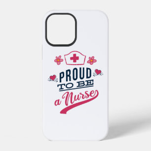Coque iPhone 12 Fière d'être infirmière