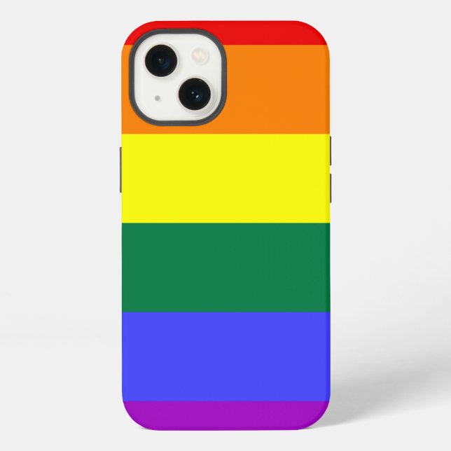 Coque iPhone Fierté arc-en-ciel (Verso)