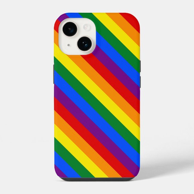 Coque iPhone Fierté arc-en-ciel (Verso)