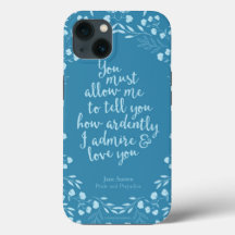 Fierté et préjugé Citation d'amour floral