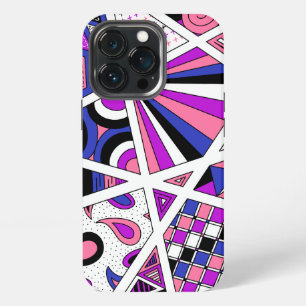 Etui iPhone 13 Pro Fierté genderfluid Zen Doodle Abstrait Moderne