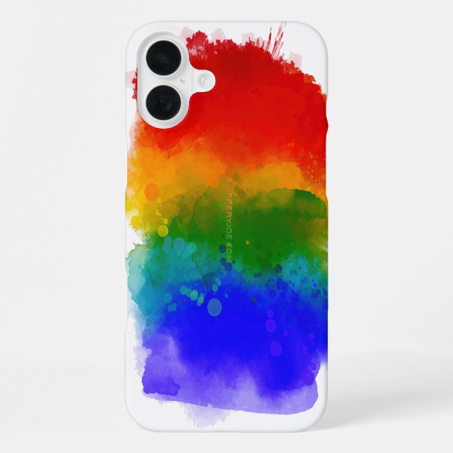 Coque iPhone Fierté moderne de SlipperyJoe éclaboussure d'énerg (Verso)