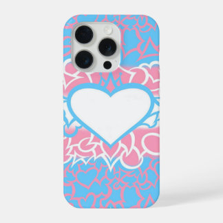 Coque iPhone 15 Pro Fierté Trans Gribouillis