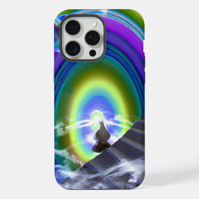 Coque iPhone Figure mystérieuse à la Porte des étoiles interdim (Verso)