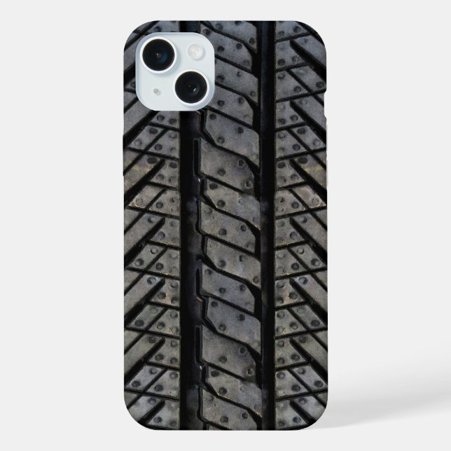 Coque iPhone Fil de caoutchouc de pneu Texture automobile (Verso)