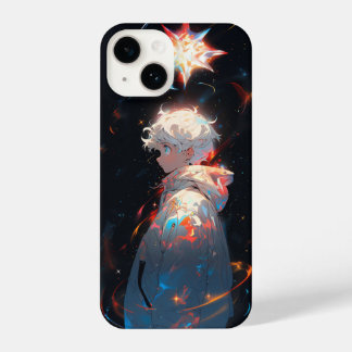 Coque Pour iPhone 14 Fille animé étoile