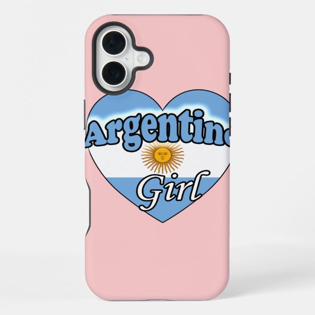 Coque iPhone Fille argentine (Verso)
