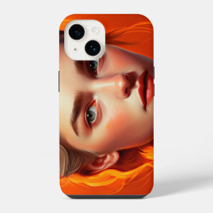 Coque Pour iPhone 14 Fille aux yeux bleus