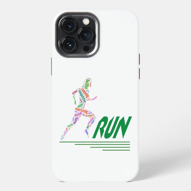 Coque iPhone Fille en train de courir (Verso)