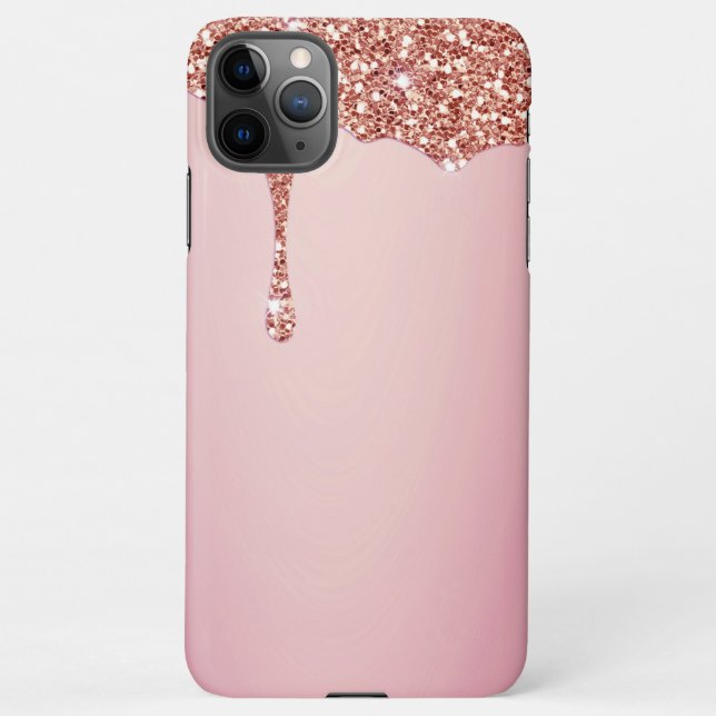 Coque iPhone Fille fondue Étincelles rose (Dos)