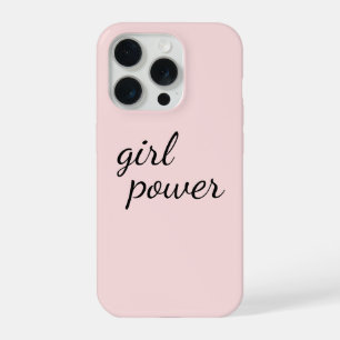 Coque iPhone 15 Pro Fille Gang Fille Puissance Féminisme Moderne Rose
