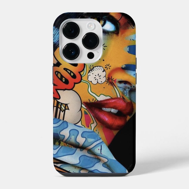 Coque iPhone fille graffiti (Verso)