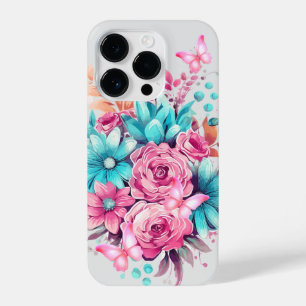 Coque Pour iPhone 14 Plus Fille papillon rose Sensibilisation au cancer du s
