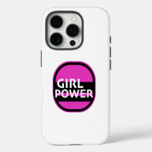 Fille Power imprimer nouveauté, police blanche