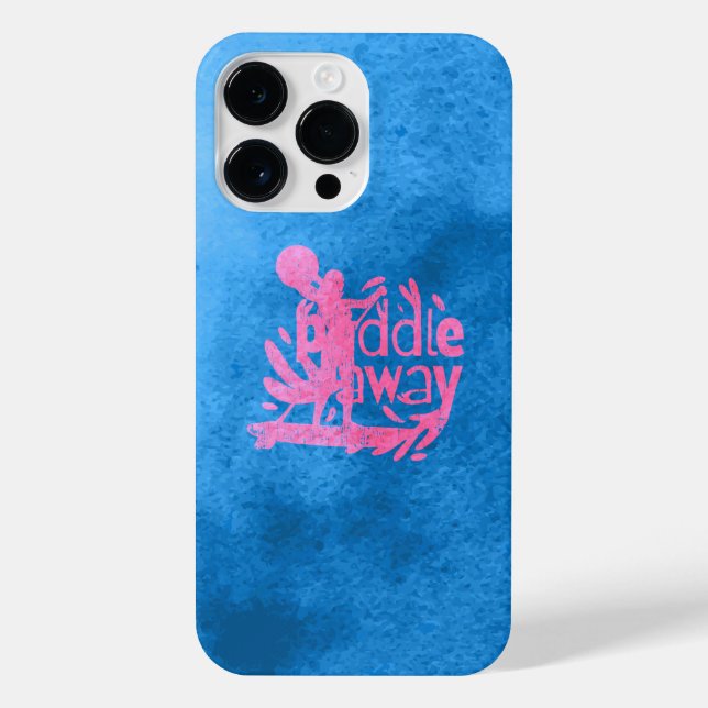 Coque iPhone Fille qui aime pagayer loin (Verso)