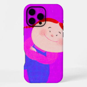 Coque iPhone 16 Pro Max fille rose