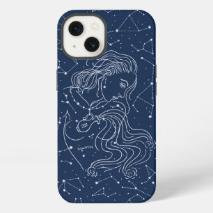 Etui iPhone 13 Fille Verseau Signe du Zodiaque