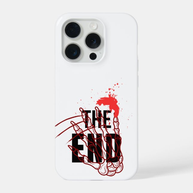 Coque iPhone FIN – Housse de téléphone à gouttes de sang horrif (Verso)