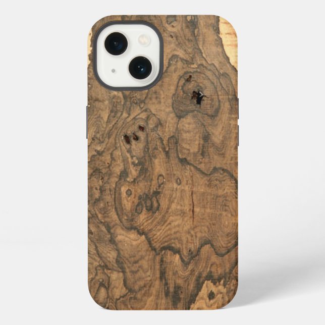 Coque iPhone Finition Ziricote (fausse)  (Verso)