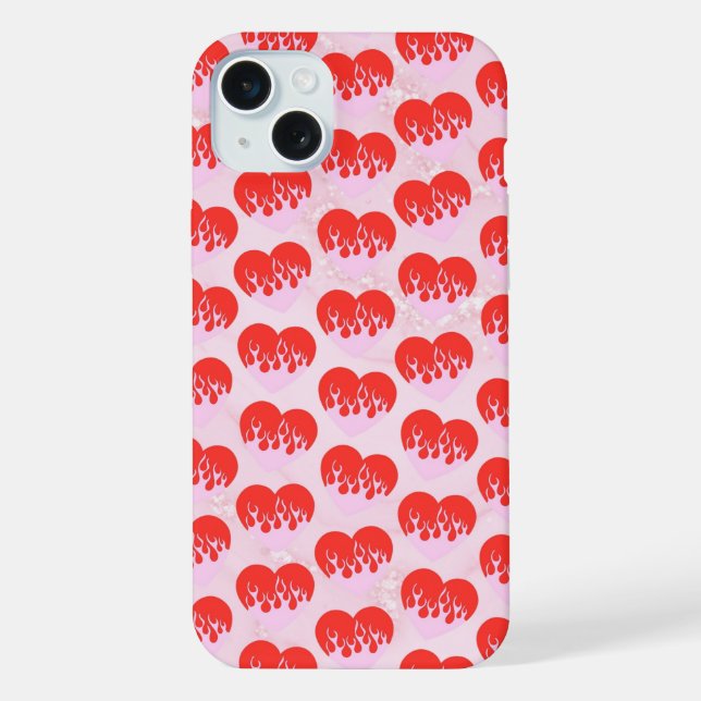 Coque iPhone Fire Heart iPhone Case (Verso)
