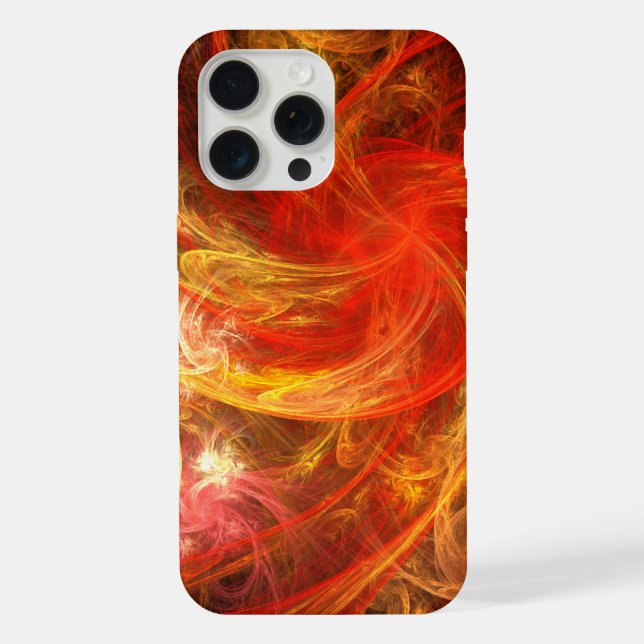 Coque iPhone Firestorm Nova Art Abstrait (Verso)