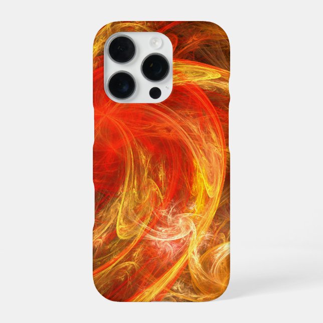 Coque iPhone Firestorm Nova Art Abstrait (Verso)
