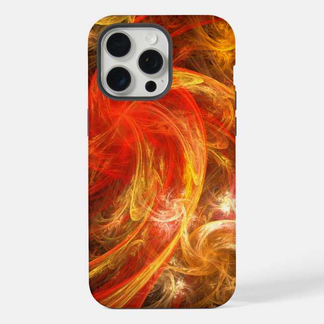 Coque iPhone Firestorm Nova Art Abstrait (Verso)