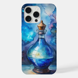 Coque iPhone 15 Pro Max Flacon de Potion de la Galaxie Mystique – Céleste