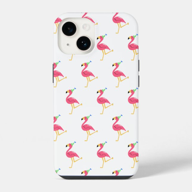 Coque iPhone Flamant rose (Verso)
